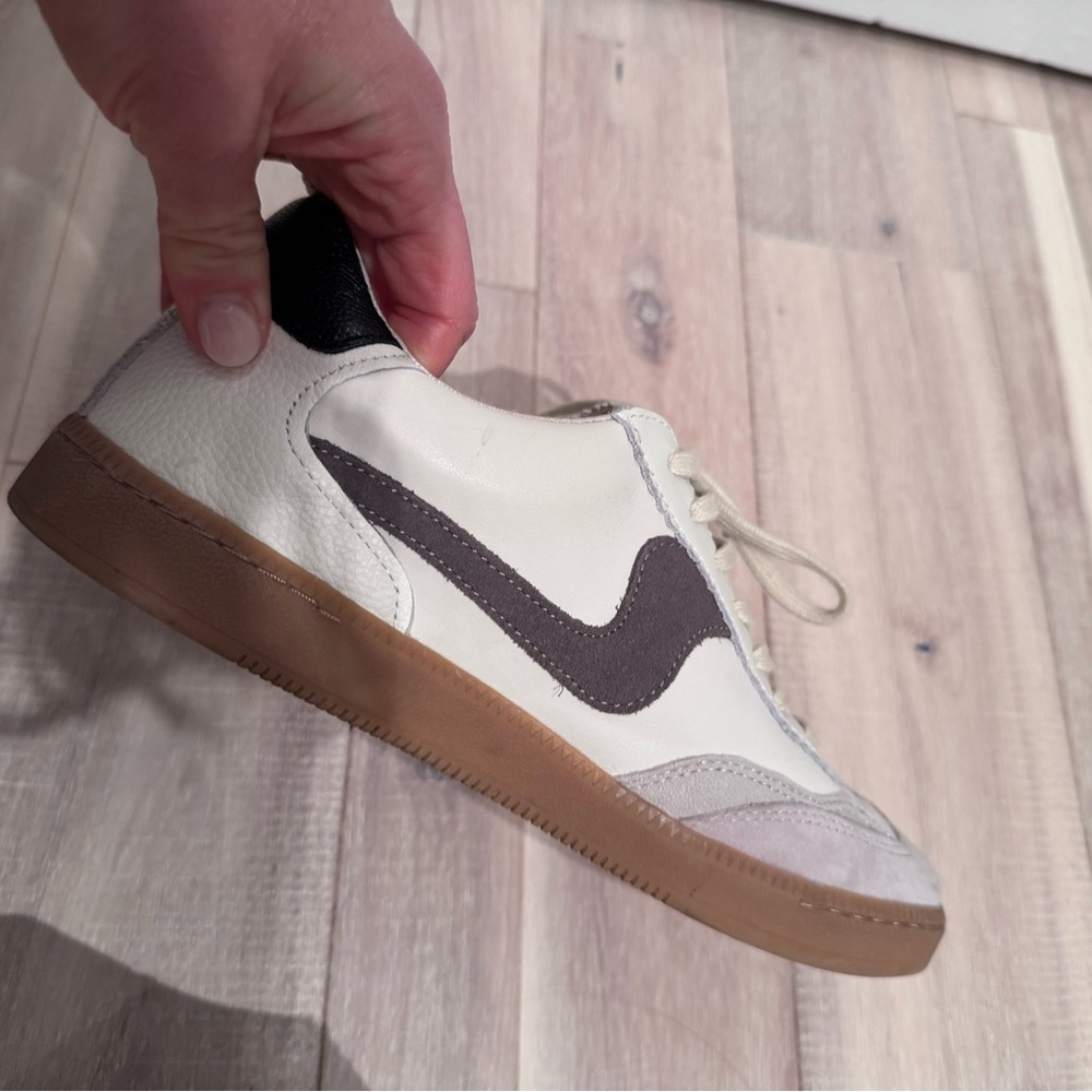 Dolce Vita White and Gray Sneakers - Picture 3 of 5